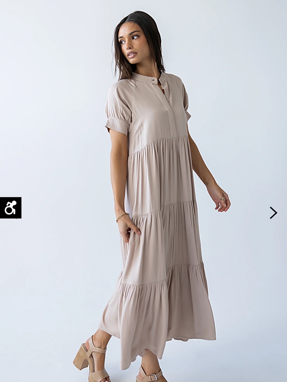 Bohme Amanda Tan Tiered Dress